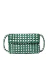 Loeffler Randall Vini Mini Woven Crossbody In Green