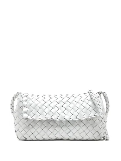 Loeffler Randall Vinnie Leather Crossbody Bag In White