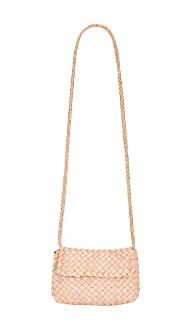 Loeffler Randall Vinnie Mini Billie Woven Crossbody Bag In 沙漠之沙