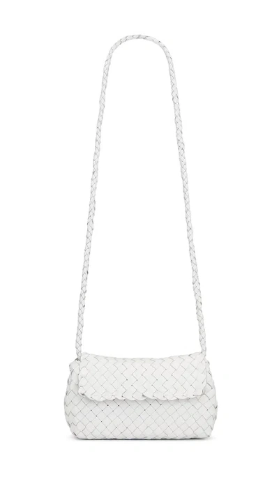 Loeffler Randall Vinnie Mini Woven Crossbody Bag In White