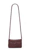 Loeffler Randall Vinnie Mini Woven Crossbody Bag In Blue