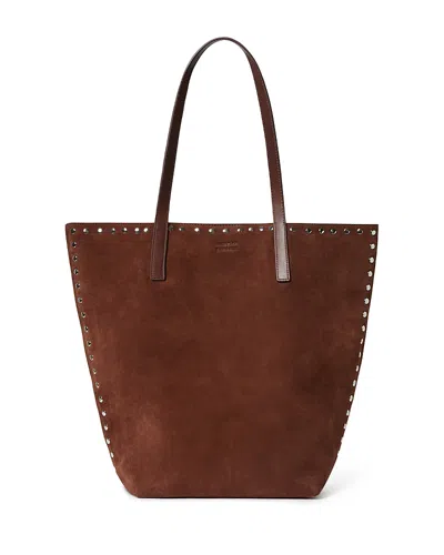 Loeffler Randall Walker Suede Tote In Brown