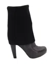 Loeffler Randall Wendy Sock Boots In Black Leather In Black