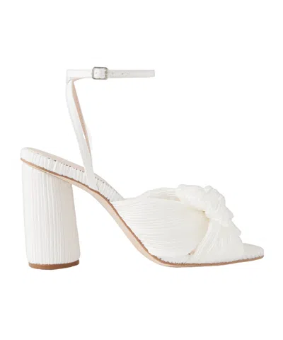 Loeffler Randall White Ruched Sandals