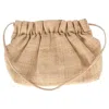 Loeffler Randall Willa Mini Cinch Clutch In Beige Raffia In Sand