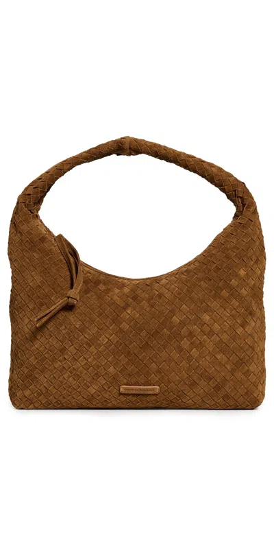 Loeffler Randall Willow Woven Hobo Bag Cacao