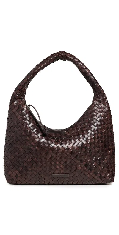 Loeffler Randall Willow Woven Hobo Bag Chocolate