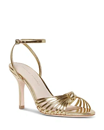 Loeffler Randall Women's Ada Ankle Strap Embellished High Heel Sandals In Gold