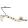 Loeffler Randall Women's Alice Simple Mid-heel Sandals In Champagne
