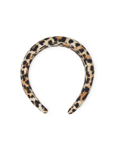 Loeffler Randall Women's Bellamy Oversize Headband In Leopard In Brown