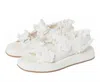 Loeffler Randall Blaise Two Band Platform Sandals White In White