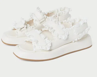 Loeffler Randall Women's Blaise Two Strap Platform Sandal In Cream