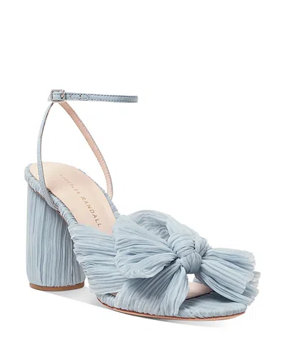 Loeffler Randall Women's Camellia Bow High Heel Sandals In Blue