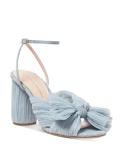 Loeffler Randall Women's Camellia Bow High Heel Sandals In Blue/blue