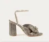 Loeffler Randall Camellia Knotted Ankle-strap Sandals In Gold