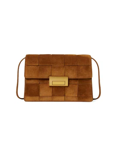 Loeffler Randall Women's Delphine Suede Shoulder Bag In Brown