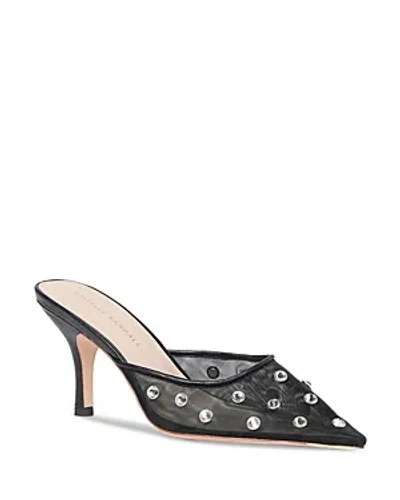 Loeffler Randall Women's Embellished Mesh High Heel Pumps In Black/crystal