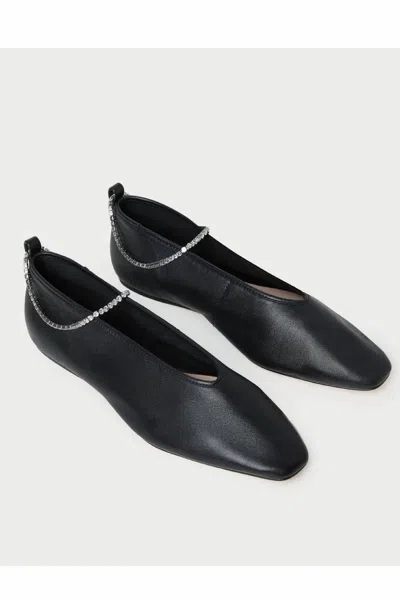 Loeffler Randall Women's Emery Crystal Ballet Flat In Black