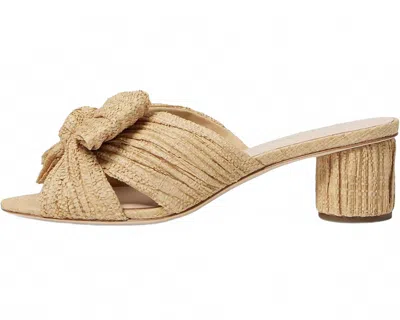 Loeffler Randall Women's Emilia Low Pleated Knot Mule In Natural In Gold