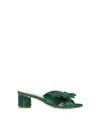 Loeffler Randall Emilia Pleated Knot Slide Sandals In Gold