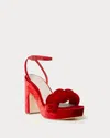 Loeffler Randall Women's Fae Platform Heeled Sandal In Scarlet In Multi