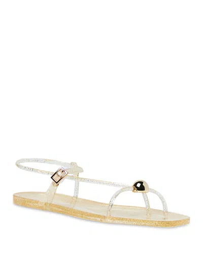 Loeffler Randall Dana Champagne Strappy Jelly Sandal In Multi