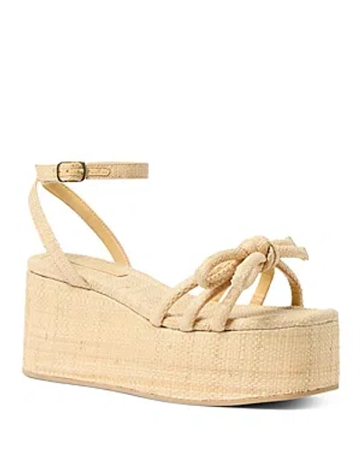 Loeffler Randall Women's Hudson Raffia Platform Sandals In Natural