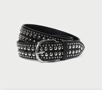 Loeffler Randall Women's Isaac Studded Belt In Black