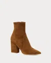 Loeffler Randall Isla Suede Chunky-heel Boots In Multi