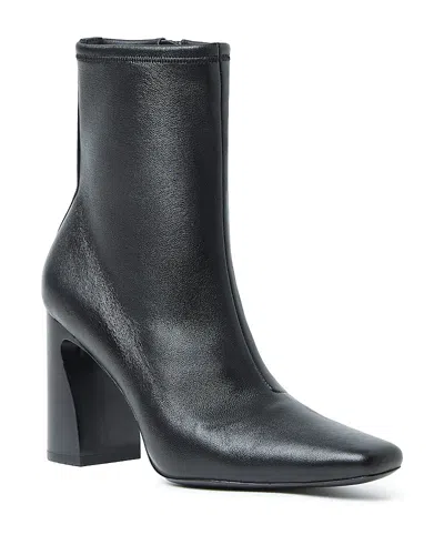 Loeffler Randall Women's Leather High Heel Ankle Boots In Black