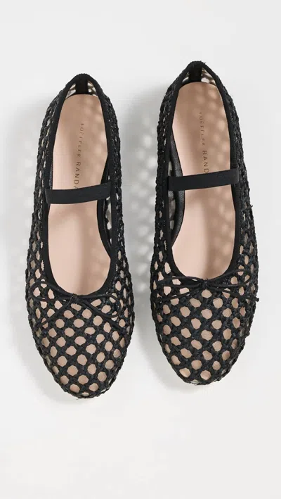Loeffler Randall Women's Leoni Crochet Ballet Flat In Black