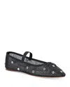 Loeffler Randall Women's Leonie Embellished Ballet Flats In Black