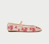Loeffler Randall Leonie Embroidered Ballet Flats