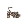 Loeffler Randall Chunky Platform Sandals Leopard In Multi
