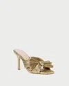 Loeffler Randall Women's  Claudia Pleated Mule Sandal In Oro In Gold