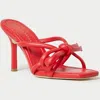 Loeffler Randall Women's Margi Bow Heel Sandal In Poppy In Red