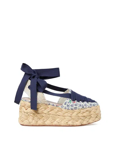Loeffler Randall Women's Mason Platform Espadrille In Blue