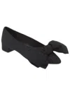 Loeffler Randall Noa Bow Pointed Toe Block Heel Pump In Black