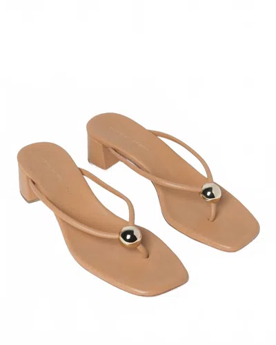 Loeffler Randall Women's Odessa Heeled Sandal In Dune/silver In Brown
