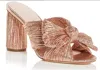 Loeffler Randall Women's Penny Bow Heel In Dune In Multi