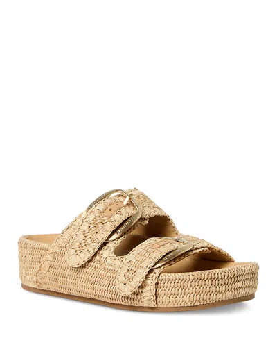 Loeffler Randall Women's Raffia Platform Sandals In Brown