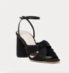 Loeffler Randall Women's Reed Pleated Twist Heeled Sandal In Black In Black