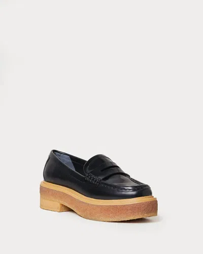 Loeffler Randall Women's Rikki Black Platform Loafer
