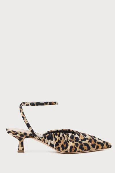 Loeffler Randall Rio Leopard Jersey Kitten-heel Pumps In Brown