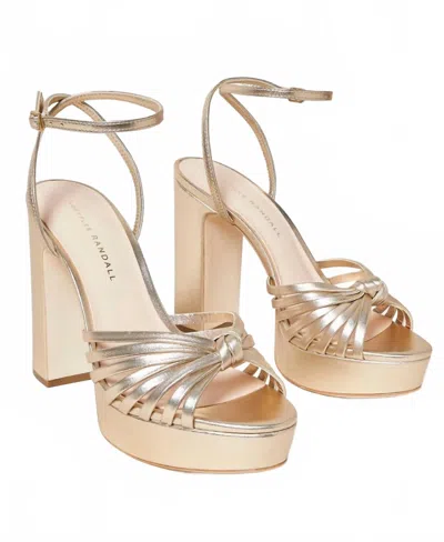 Loeffler Randall Women's Rivka Knot Platform Sandal In Champage In Multi