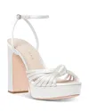 Loeffler Randall Women's Rivka Platform High Block Heel Sandals In Cream
