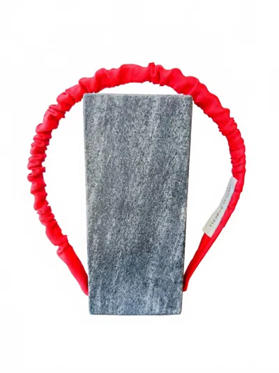 Loeffler Randall Women's Sabine Scrunched Headband Set In Red
