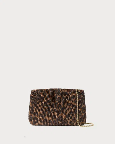Loeffler Randall Women's Serena Gathered Clutch Bag In Leopard In Multi