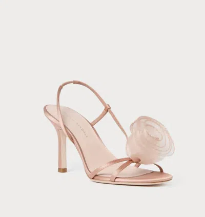 Loeffler Randall Women's Steph Organza Rose Sandal In Blush In Gold