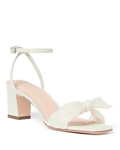 Loeffler Randall Women's Strappy Bow High Heel Sandals In Pearl